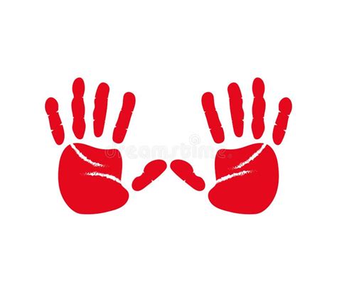 Red Hand Day Illustration of Red Hands Stock Vector - Illustration of ...