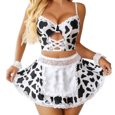 Intimates Sleepwear Piece Sexy Costumes Cow Lingerie For Women