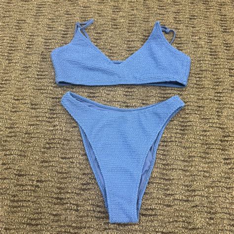 Blue Bikini Set Bikinilife Top M Bottoms S Depop