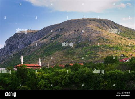 Mostar Hill Cross Hi Res Stock Photography And Images Alamy