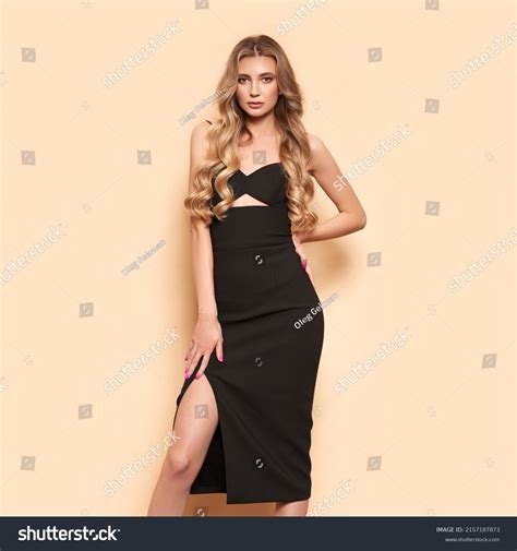 Portrait Gorgeous Elegant Sensual Blonde Woman Stock Photo