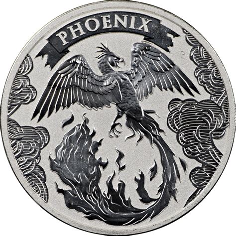 2022 Australian 2oz Silver Chinese Myths Legends Phoenix Stunning