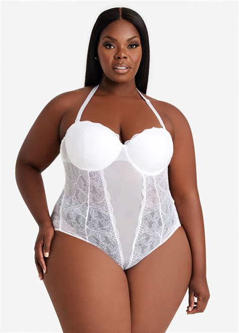 Lace Bodysuit Plus Size