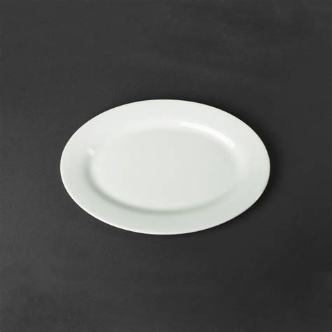 Тарелка фарфоровая белая овальная (селедочница) 295х210мм. (ID ...