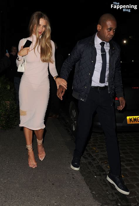 Rosie Huntington Whiteley Displays Her Tits Butt In A See Through Pink Dress 82 Photos