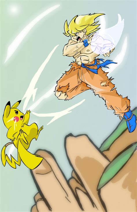 Goku vs Pikachu by bwingbwing on DeviantArt