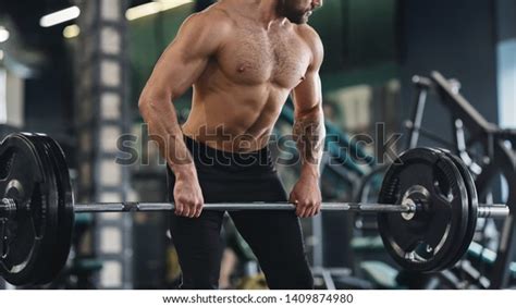 Strong Man Naked Muscular Body Exercising Stock Photo Shutterstock