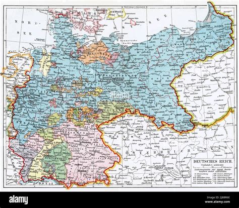 Map Of German Empire Deutsches Kaiserreich Publication Of The Book