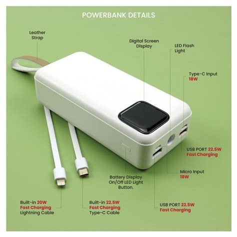 Fast Charging Powerbank 30,000 mAh with Flashlight | Magic Trading ...