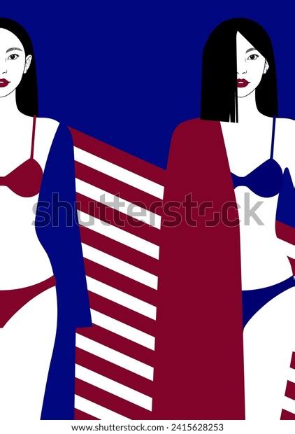 Semi Nude Beaches Stock Vectors And Vector Art Shutterstock