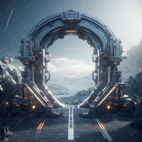 premium photo futuristic world