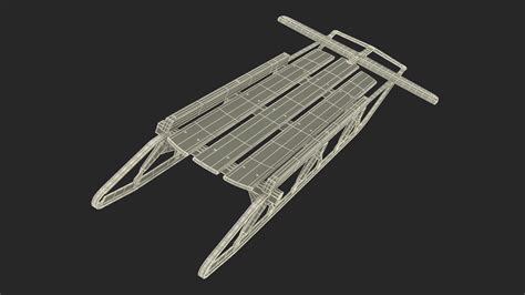 Vintage Snow Sled 3D Model $24 - .3ds .blend .c4d .fbx .max .ma .lxo ...