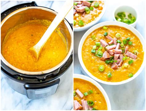 Instant Pot Split Pea Soup Eating Instantly