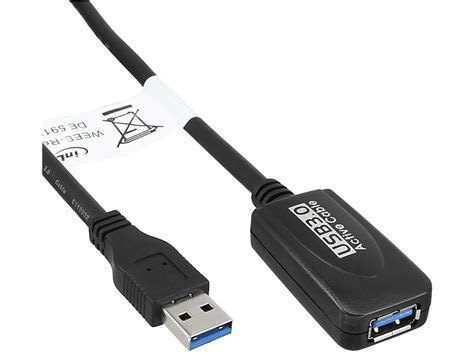 Inline Inline Usb Gen Aktiv Verl Ngerung Stecker A An Buchse A