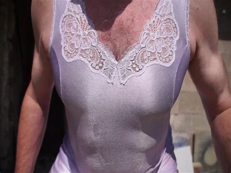 Masturbating In Silky Nylon Full Slip Gay Man Porn Xhamster