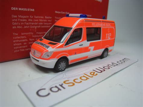 MERCEDES BENZ SPRINTER 2006 FEUERWEHR BÜHL 1 87 HERPA