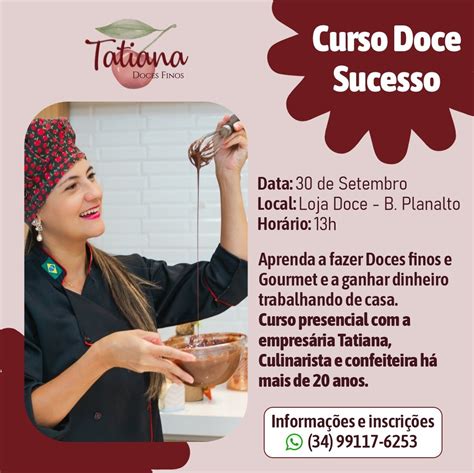 Tatiana Gambardella Ministra Curso De Doce Gourmet Entre N S Mega