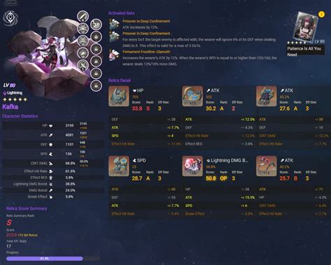 How Does A Near Perfect Kafka Stats Look Like Honkai Star Rail HoYoLAB