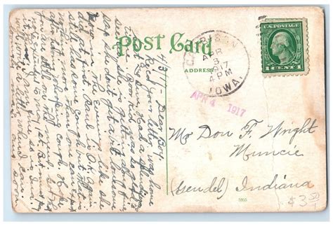 1917 East Fourth Street Exterior Bank Building Waterloo Iowa Ia Vintage