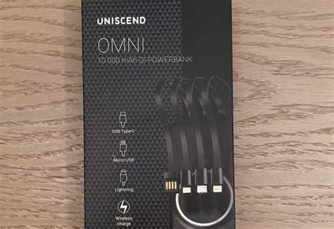 Uniscend Power Bank omni QI 10000mAh | Festima.Ru - Мониторинг объявлений