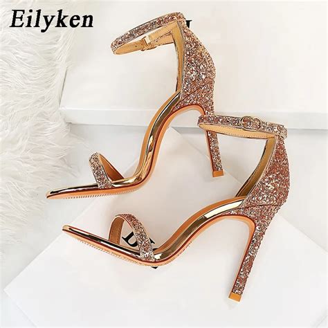 Eilyken Silver Champagne Sexy High Heels