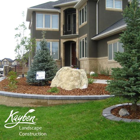 front yard curb appeal low maintenance-01 | Kayben Landscaping