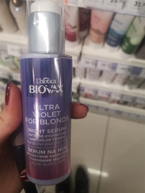 Biovax Ultra Violet S Rum Hydratant Intense Nuit Pour Cheveux Blonds Et