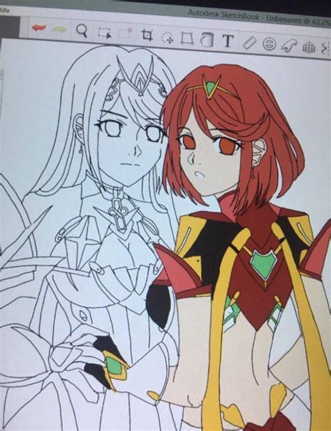 Pyra And Mythra Fan Art Xenoblade Amino