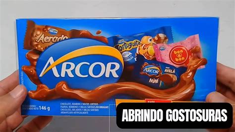 ABRINDO CAIXA DE BOMBONS ARCOR TORTUGUITA ADORO VOCÊ PERFEITO PARA