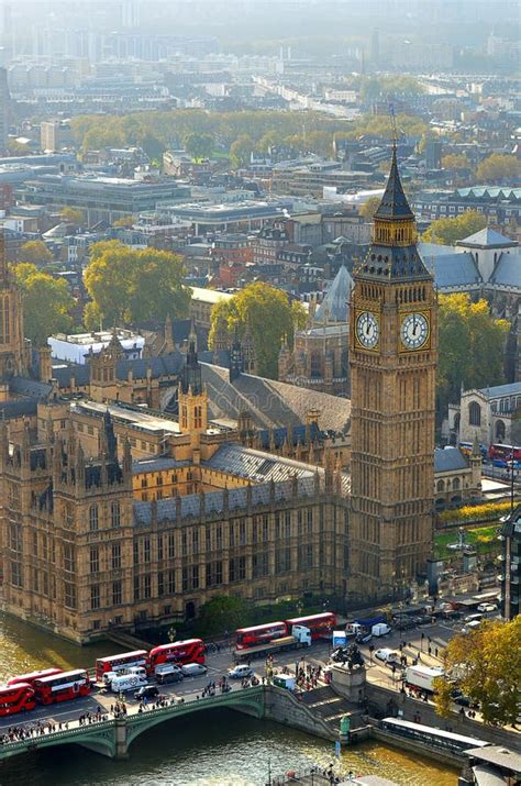 Big Ben En Huizen Van Het Parlement Londen Het Uk Stock Foto Image