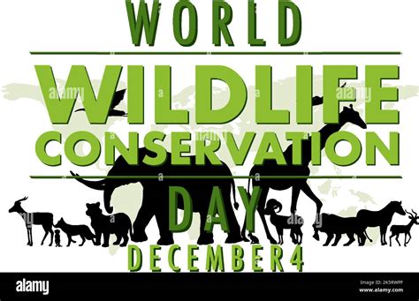 World Wildlife Conservation Day Poster Template Illustration Stock