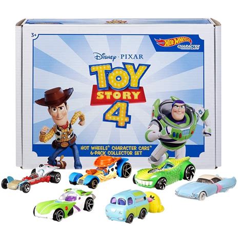 BNIB Hot Wheels Disney Pixar Toy Story 4 Bundle Vehicles 6 Pack Collector Set Character Cars