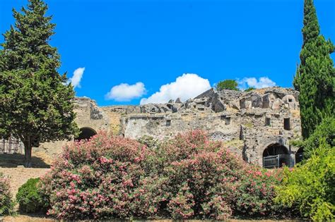 Ruinas De La Antigua Ciudad Italiana De Pompeya Foto Premium