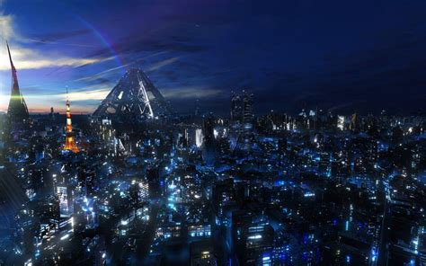 Anime Cityscape Wallpapers - Top Free Anime Cityscape Backgrounds - WallpaperAccess