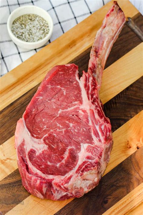 Tomahawk Ribeye Steak Juicy And Tender Recipe Our Zesty Life