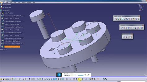Catia V5 Assembly Tutorial 3 Pattern Use Assembly Youtube