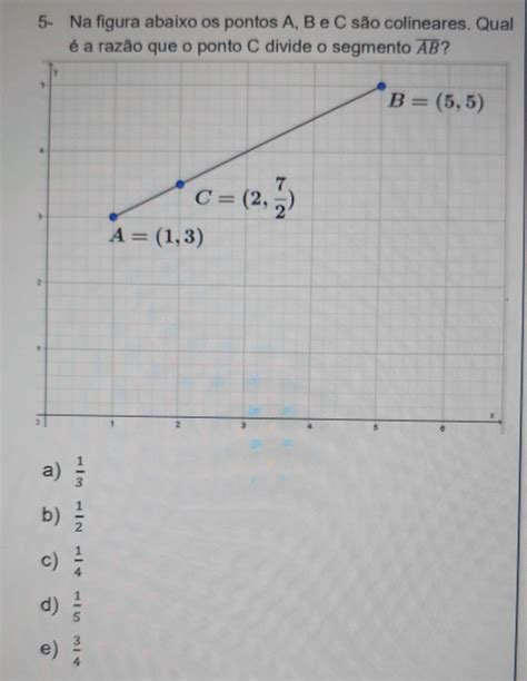 5 Na figura abaixo os pontos A B e C são coline Gauthmath