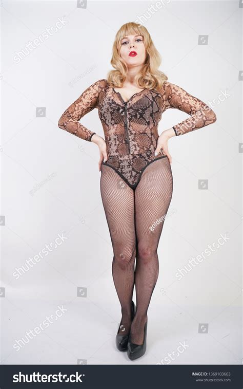 Sexy Curvy Woman Blonde Hair Dressed Stock Photo Shutterstock