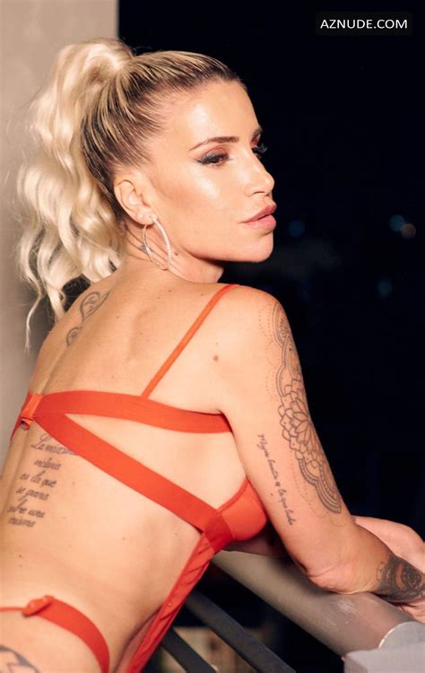 Florencia Pena Flaunting Her Sexy Ass In Slutty Red Lingerie With A Tiny Hot G String Aznude