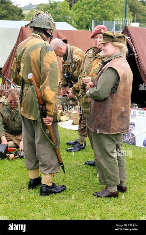 Ww2 Reenactment Woman Ats Hi Res Stock Photography And Images Alamy