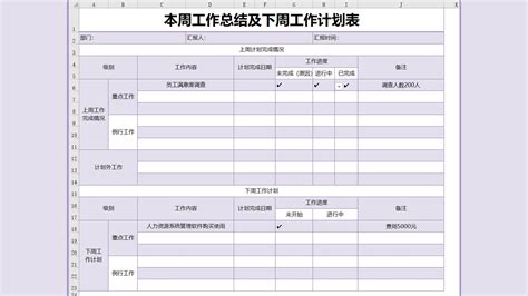 超实用excel模板：本周工作总结及下周工作计划表，收藏学习吴六柒 商业新知