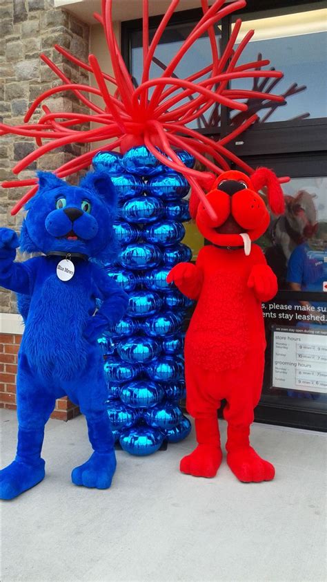 A Wonderful Photo With The Petco Mascots Blue Mew And Red Ruff And Of