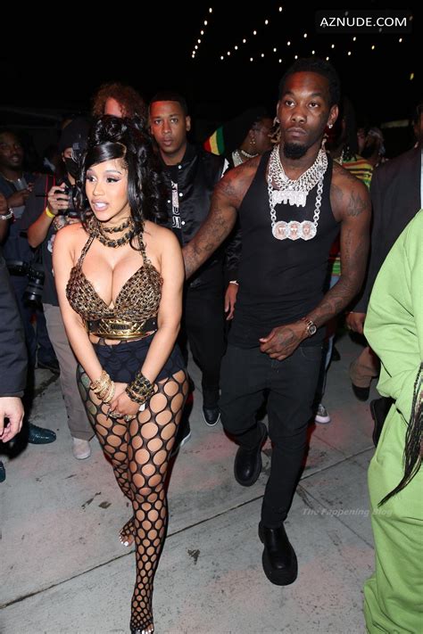Cardi B Sexy Seen Flaunting Her Hot Body At Her Birthday Party In LA AZNude