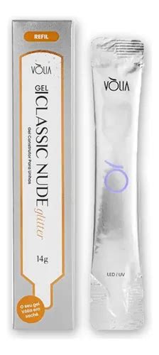 Gel Autonivelante g Nude Glitter Vòlia MercadoLivre