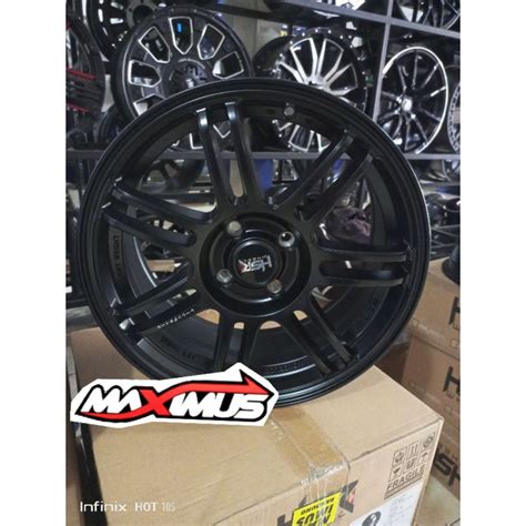 Jual Velg Racing Hsr Type Boon R H X Warna Hitam Cocok Untuk Brio