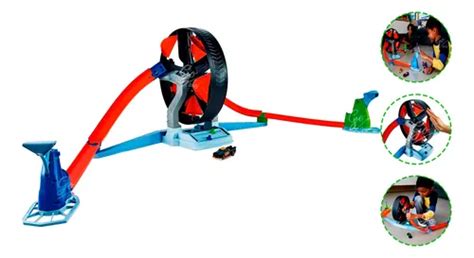 Set Juego Lanzador Vehiculos Hot Wheels Cuotas Sin Inter S