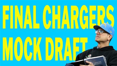 Final LA Chargers Mock Draft With Trade Down Scenario YouTube