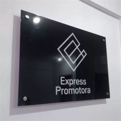 Placa Personalizada Nome Logo Marca Em Acr Lico X Cm Parcelamento