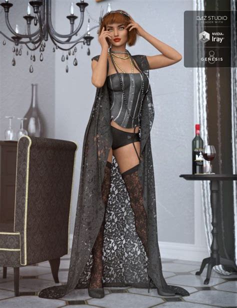 DForce 1920s Boudoir Textures 3d Models For Daz Studio And Poser