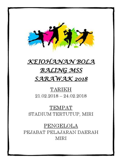Buku Program Bola Baling 2018 Pdf